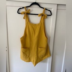 Golden Billabong Relaxed Romper, size L